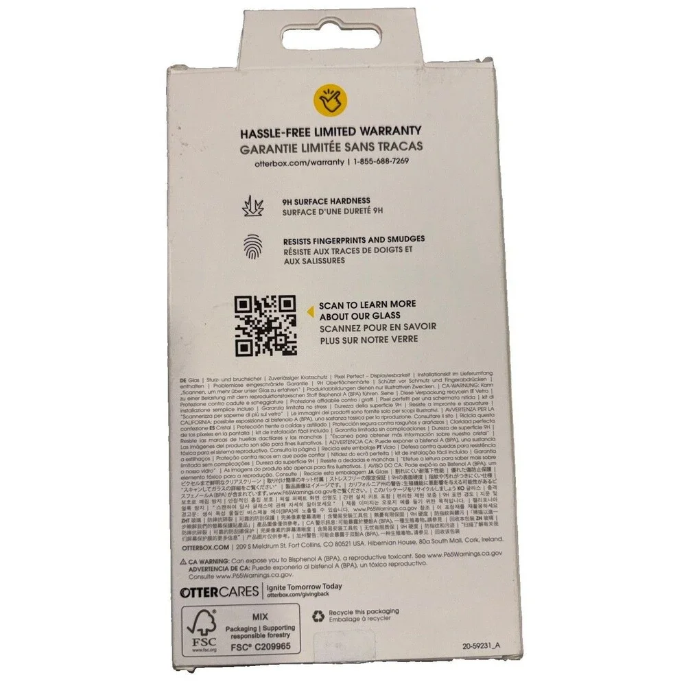 OtterBox Drop Defense Glass Series Screen Protector for iPhone 17 Pro - Clear